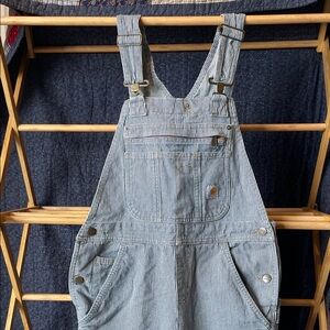 Carhartt Railroad Stripe Denim Bib Overall